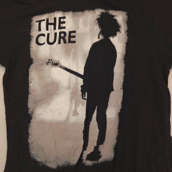 The Cure Band Crew Neck Short Sleeve Graphic T Shirt Mens Size Small S Black - Picture 4 of 9
